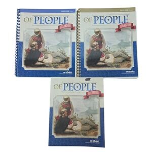 Abeka Of People Literature 5th Edition Student Text & Teacher Ed. Vol 1 & 2 Set